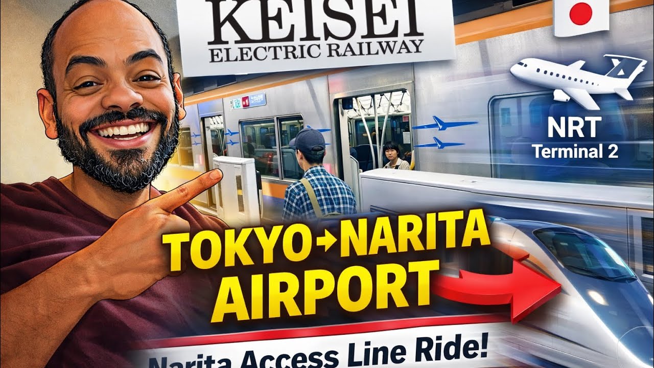 Keisei railway (Tokyo) Narita access line ride 01/23/24