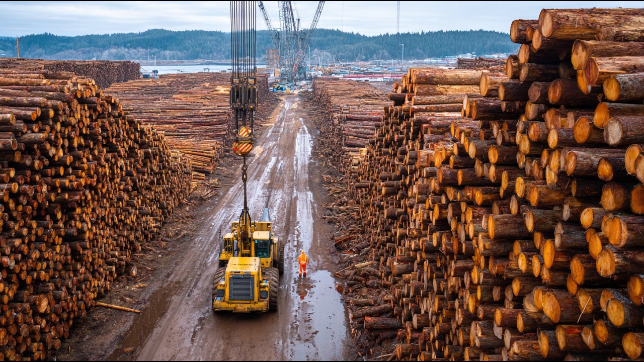 Watch A Log Loader Stack A Legal Load Flawlessly. Forestry Equipment & Timber Handling Explained