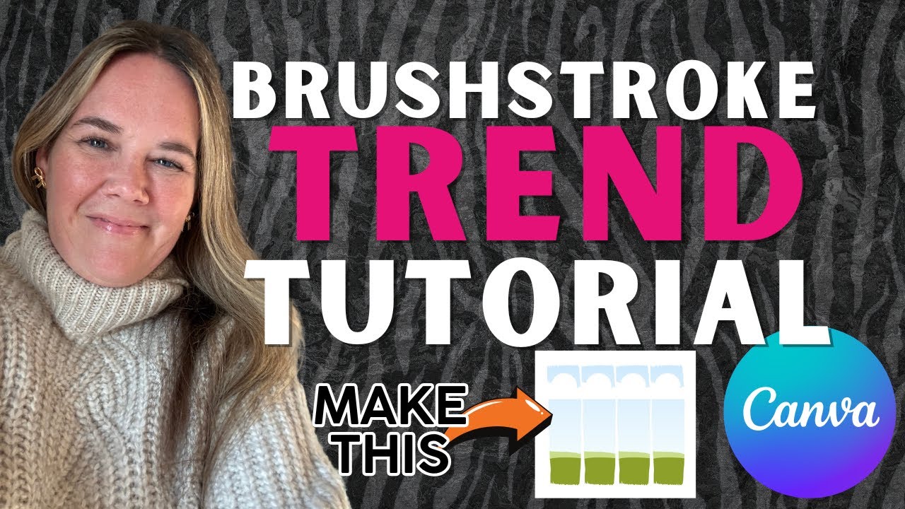 CANVA TUTORIAL: Create Your Own Brushstroke Frame (Don't miss this massive Etsy Trend 2025)
