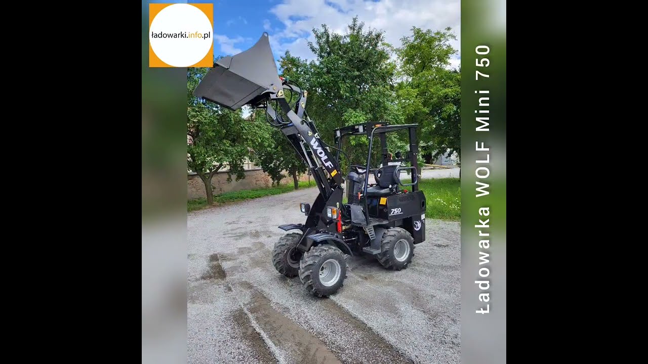 MINI ŁADOWARKA KOŁOWA  - WOLF MINI 750 - prezentacja 2023 - jazda