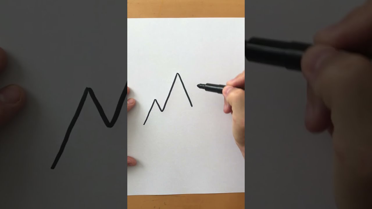 How to draw mountains
