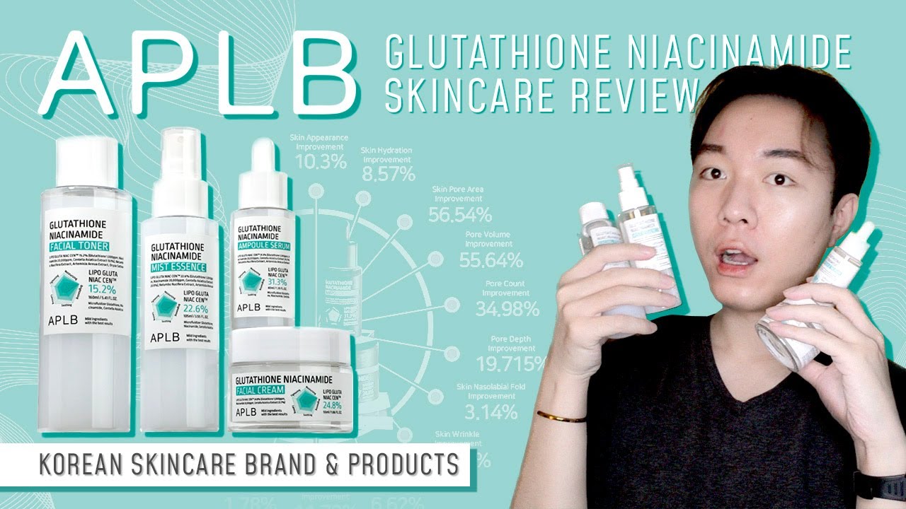 NEW ✨ Korean Skincare Review - APLB  Glutathione Niacinamide Toner, Serum, Moisturizer - Affordable