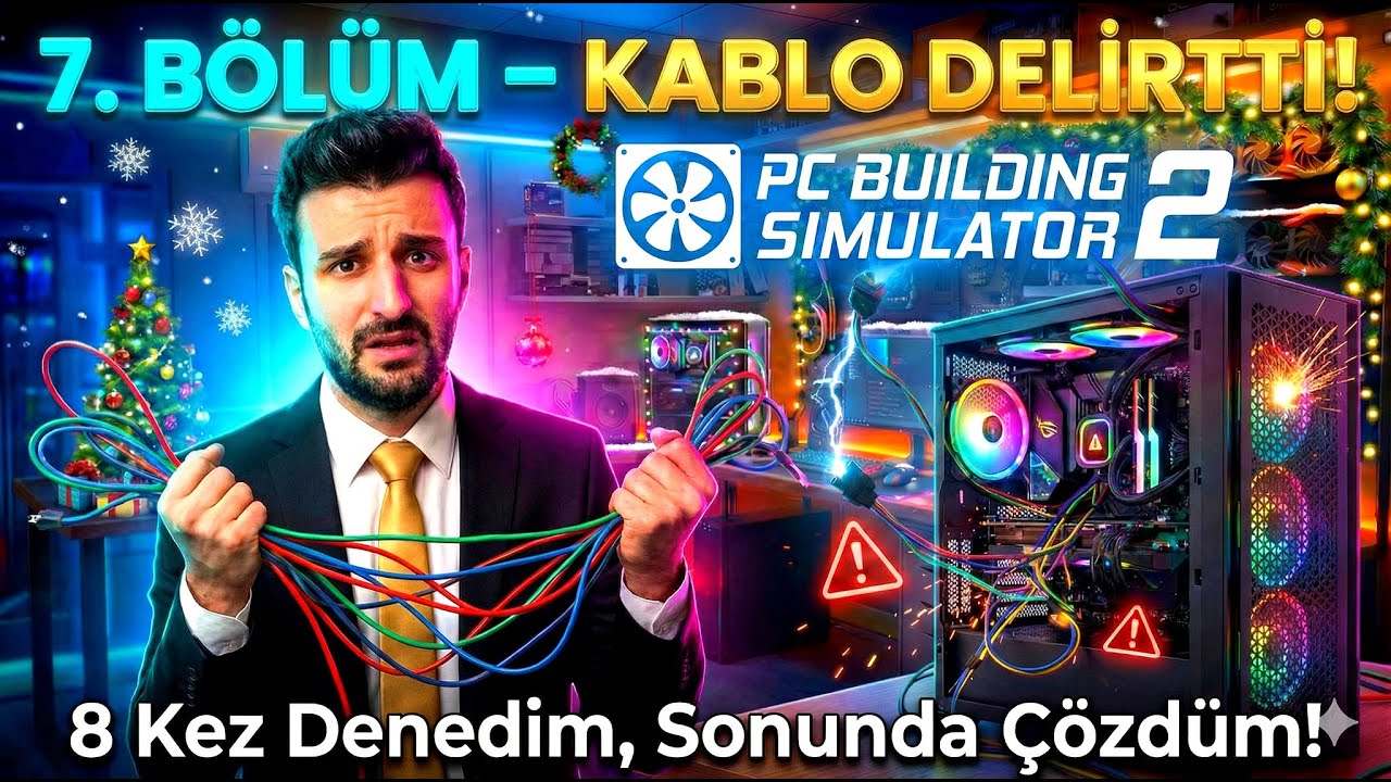 Bu Kablo Görevini ÇOK Kez Denedim… Zor Müşteri! – PC Building Simulator 2 (7. Bölüm)