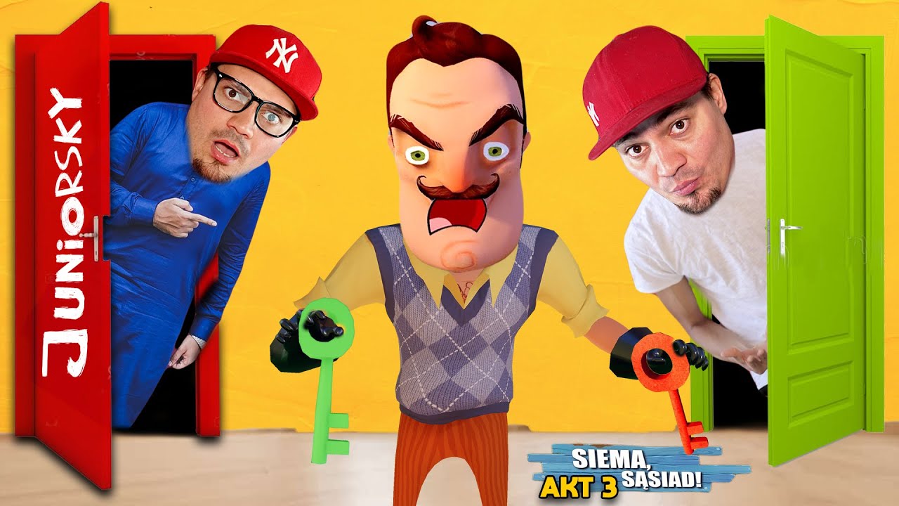 😯 DOM SĄSIADA JEST OGROMNY! Hello Neighbor Akt 3 (Juniorsky Hello Neighbor Część 3)