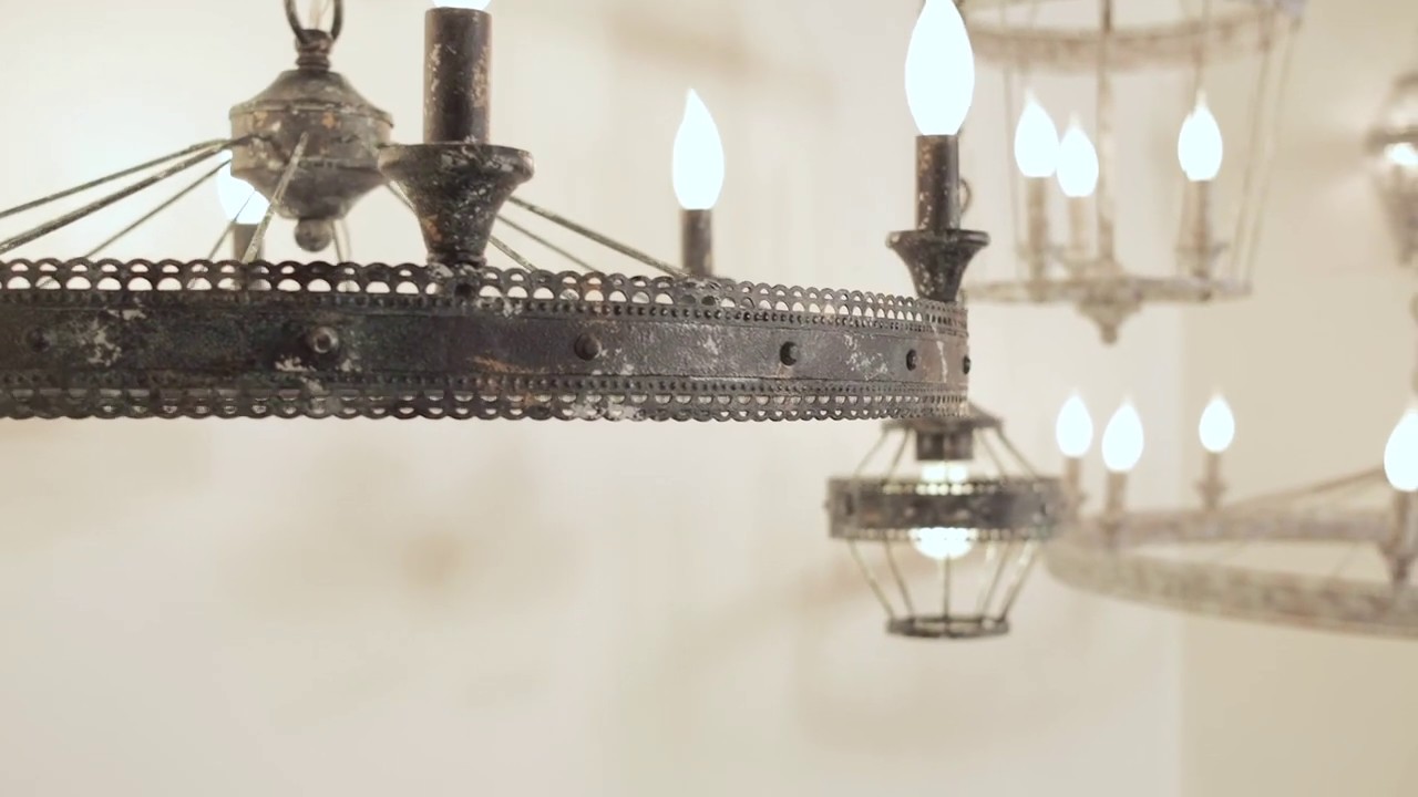 Farmhouse Lights | Vintage Light Fixtures | Ferris Collection by Golden Lighting