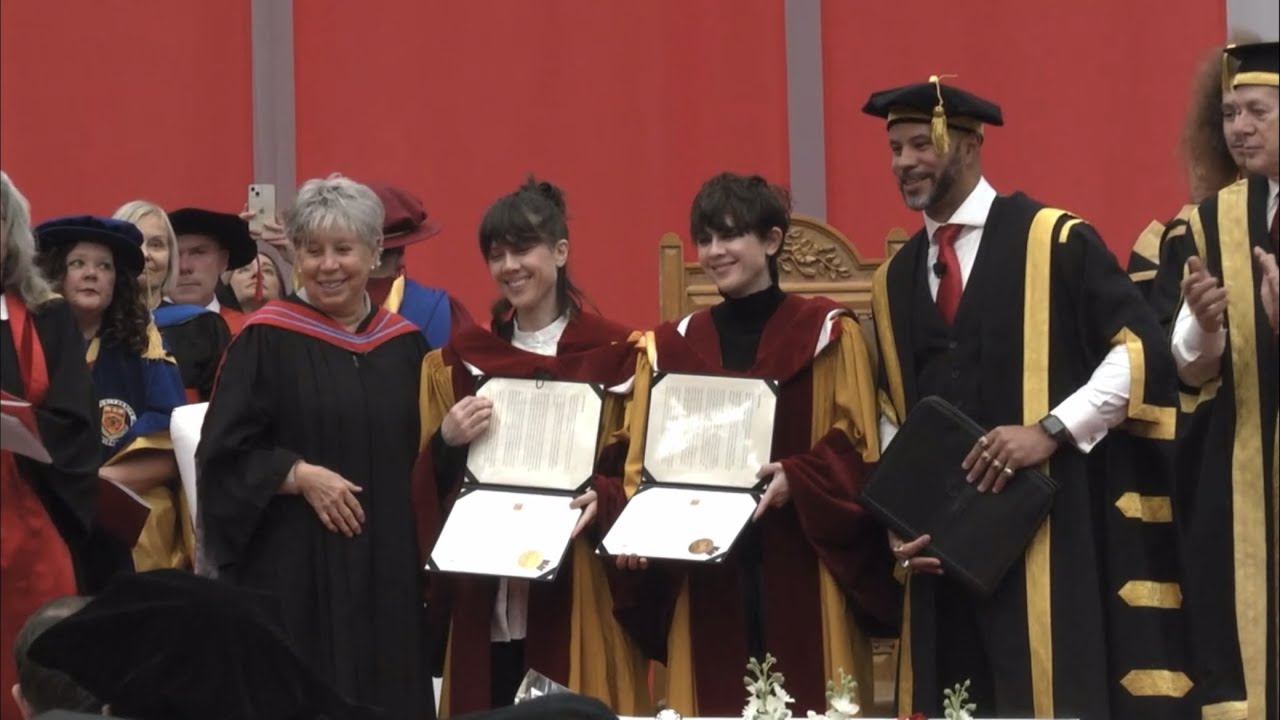 Tegan and Sara receive Honorary Doctorate degree in Law from U of Calgary