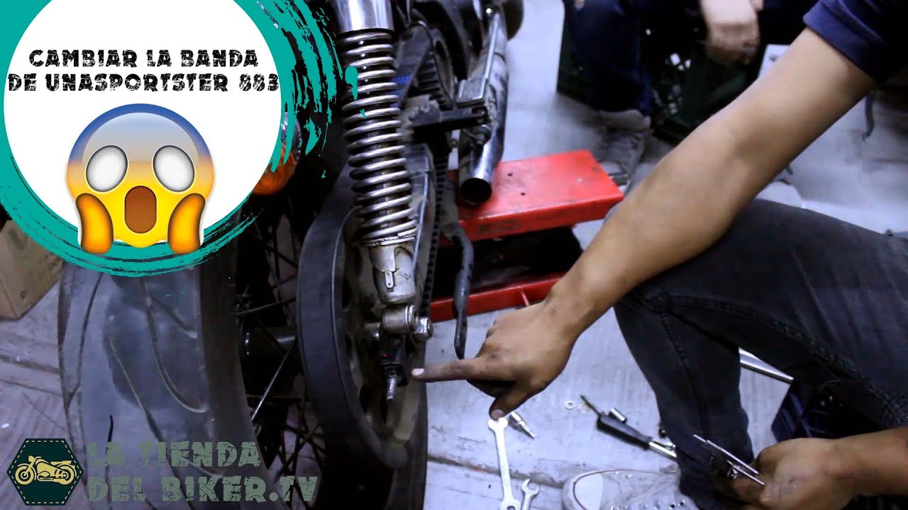Como cambiar la BANDA de tu Harley Davidson (Sportster 883)