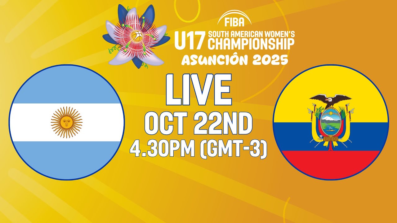 Argentina v Ecuador | Full Basketball Game | FIBA U17 South American Women's Championship 2025