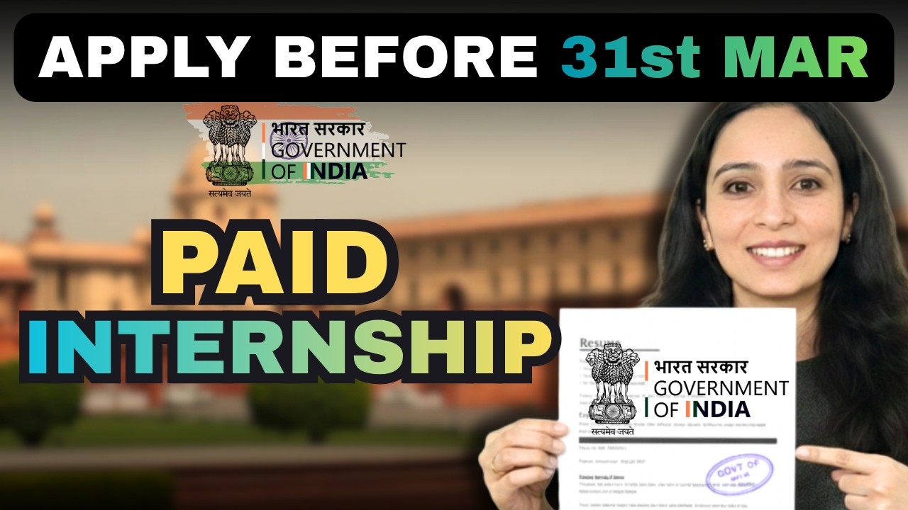 Apply NOW! 🚨 Govt of India Paid Internship 2026 | No Experience Required | All Students Eligible