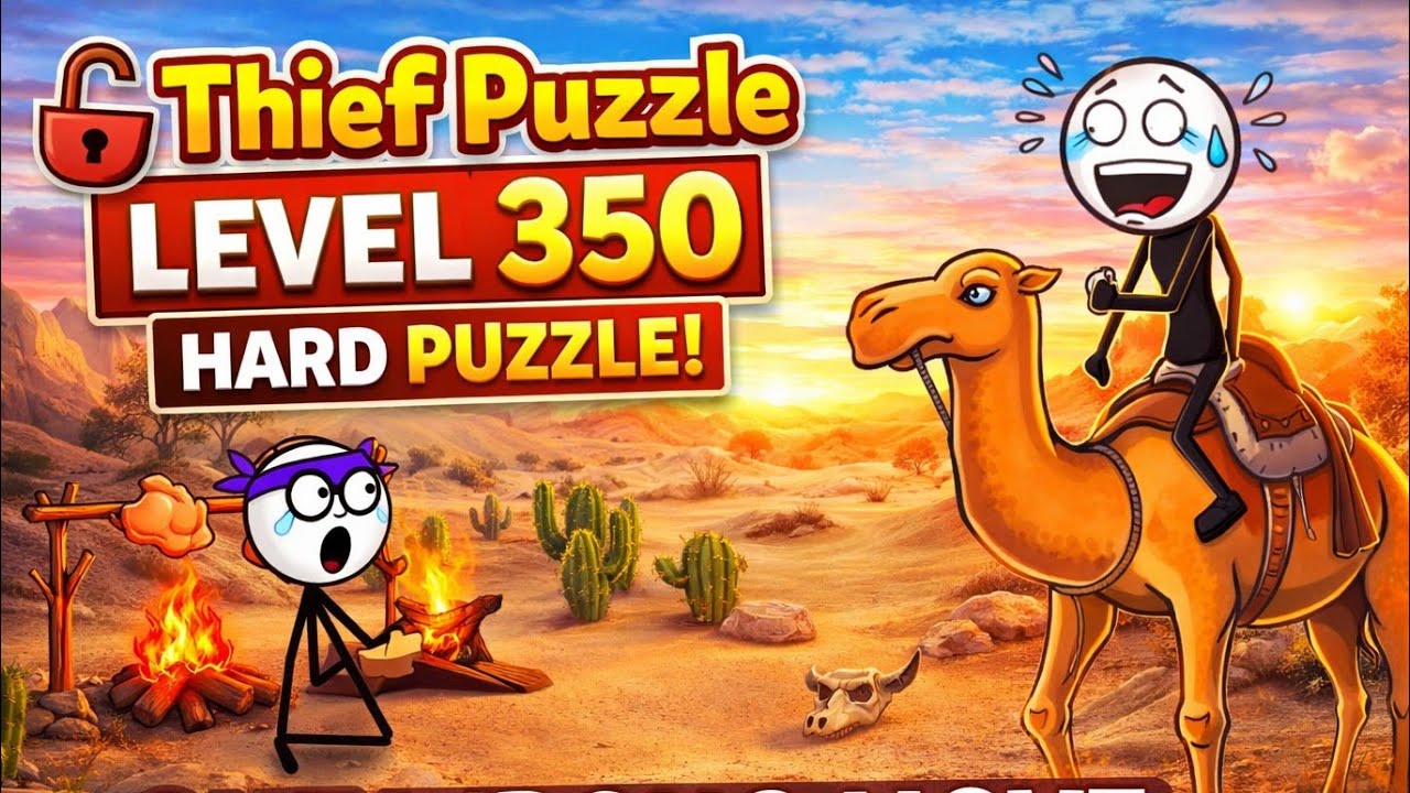 Thief Puzzle Level 350 🧠🔥 😂 | Crazy Hard Challenge | GameLabKids
