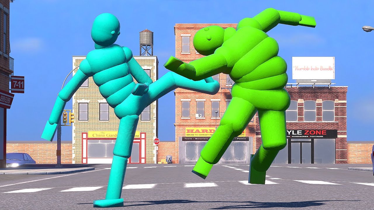 Smart AI Fights the Boss NPCs! (with Active Ragdoll Physics)