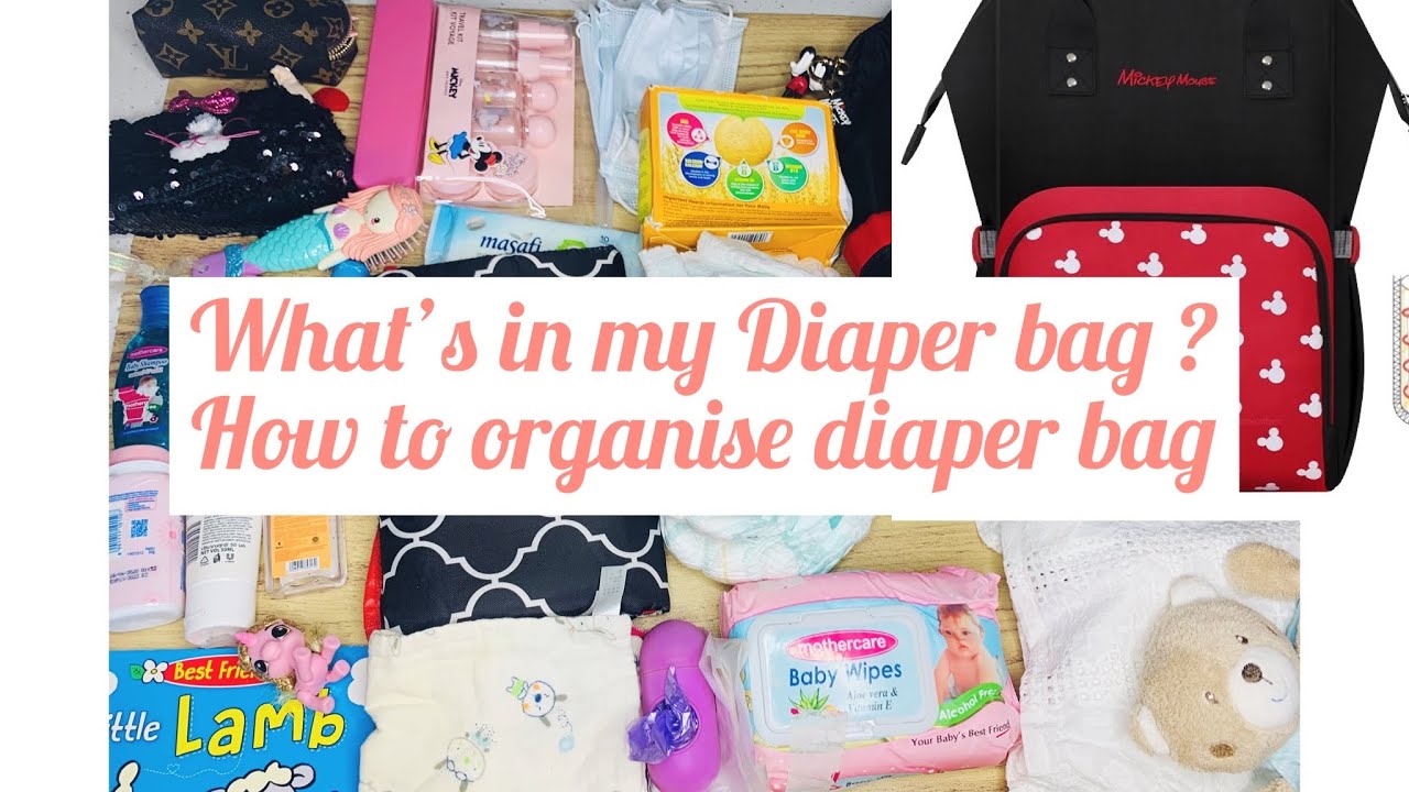 What’s in my toddler diaper bag / toddlers diaper bag essentials /how to organise diaper bag
