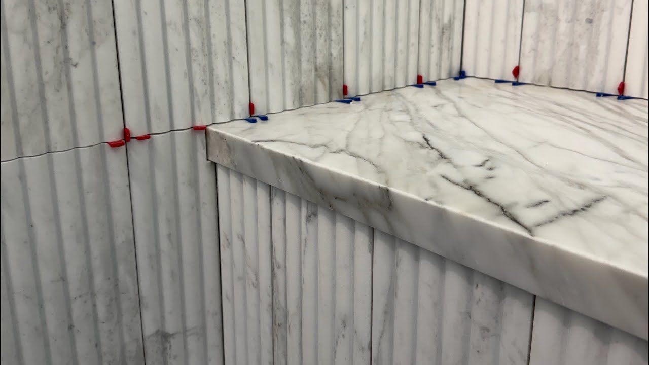 Fluted Marble Installation 