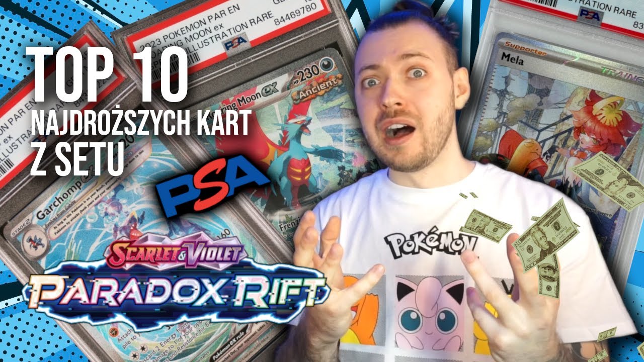 TOP 10 NAJDROŻSZYCH Kart Pokemon z Setu PARADOX RIFT  🤑