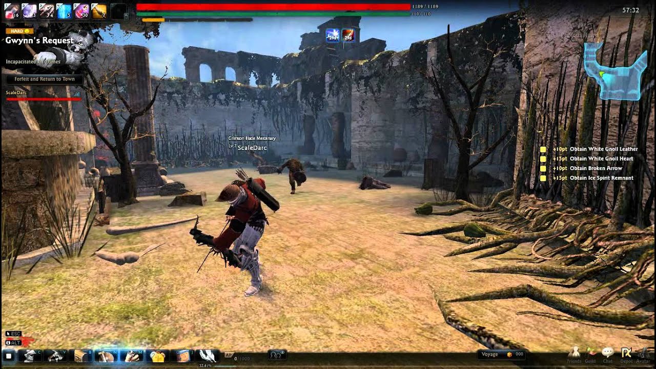 The buggy aiming for the shortbow archer.