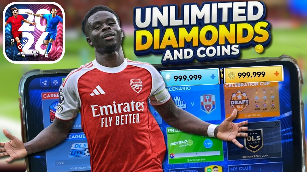 DLS 26 Hack/Mod ⚽ How to Get Unlimited Coins & Diamonds Dream League Soccer 2026 (iOS /Android)
