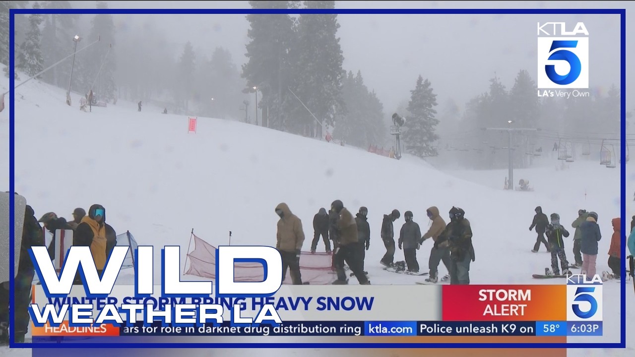 Winter storm brings heavy snow to SoCal mountains