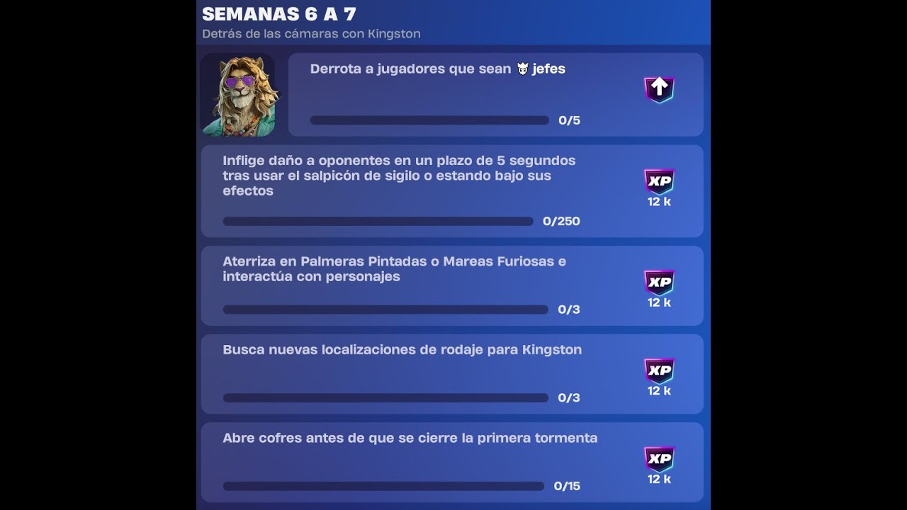 Parte 1 de las misiones de la Semana 6-7 de Fortnite Capítulo 7 Temporada 1