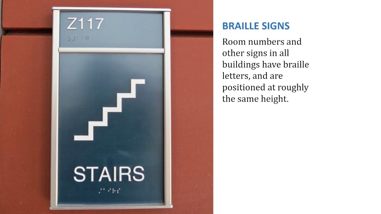Facilities for students with disabilities