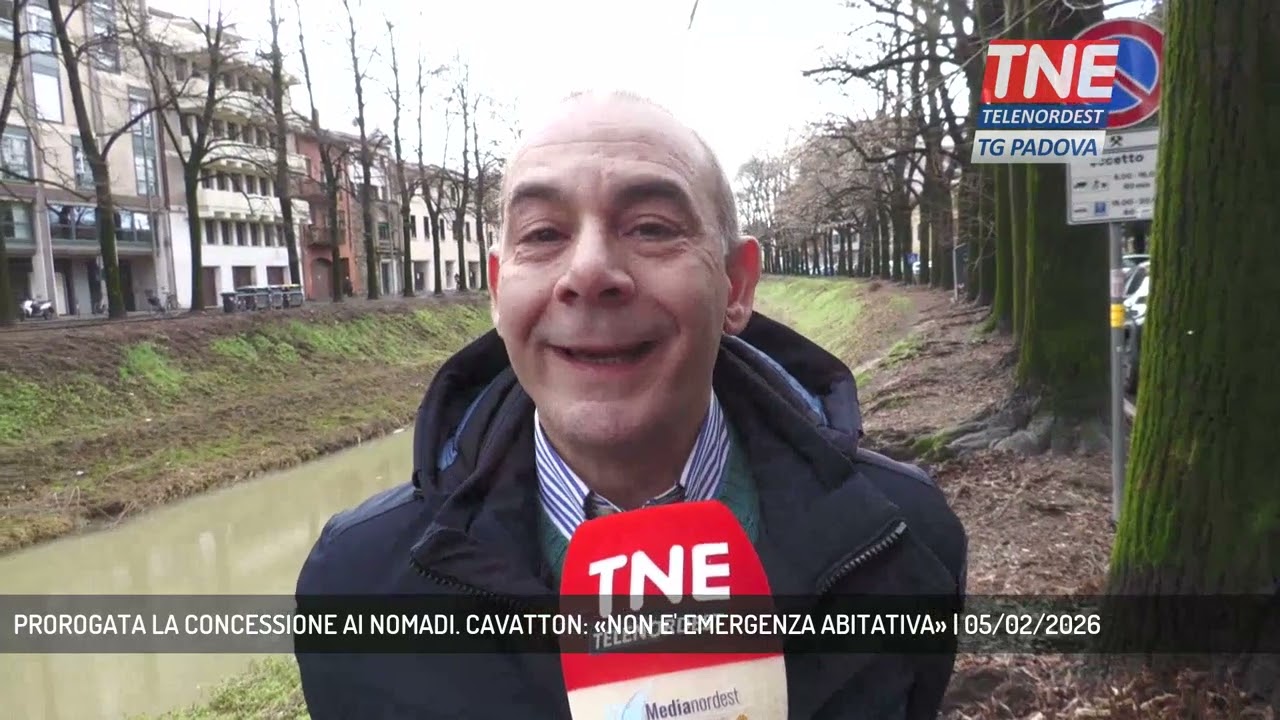 PROROGATA LA CONCESSIONE AI NOMADI. CAVATTON: «NON E' EMERGENZA ABITATIVA» | 05/02/2026