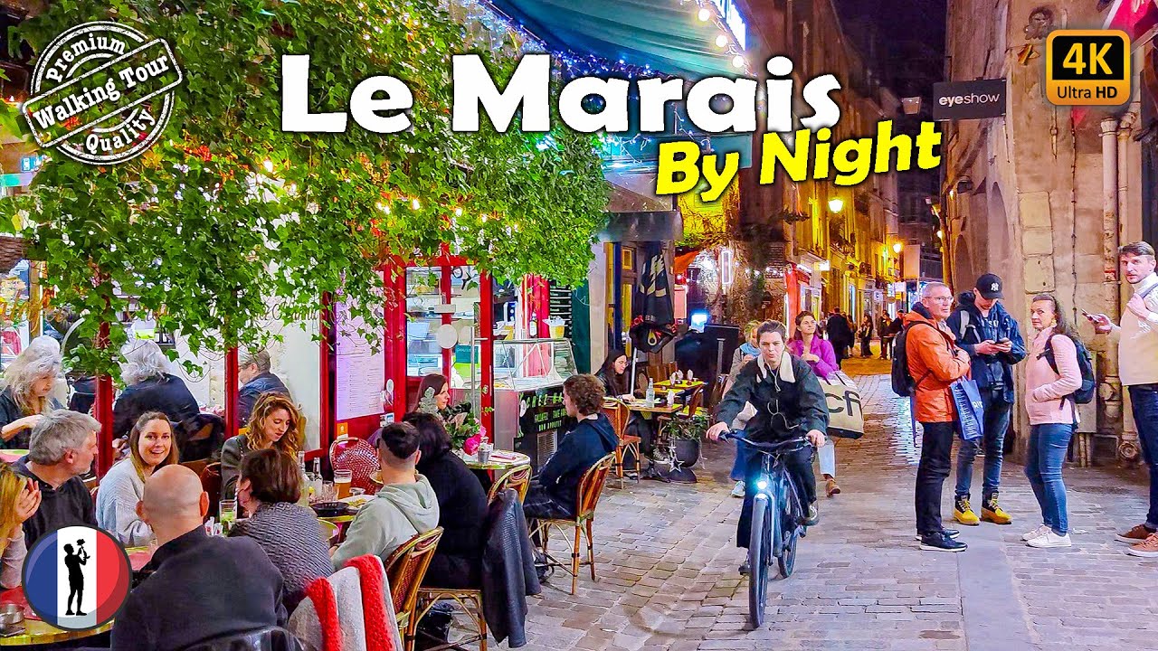 🇫🇷 Paris Magic of Night: Le Marais - Mesmerizing Evening Exploration [4K-60fps]