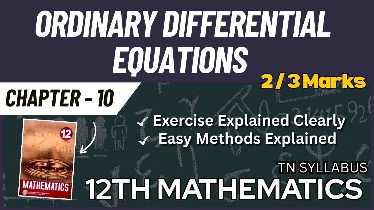 12th Maths Chapter 10:2 & 3 Marks Easy-அ எடுக்கலாம் Simple Methods-ல படிங்க! #12thmaths #explanation