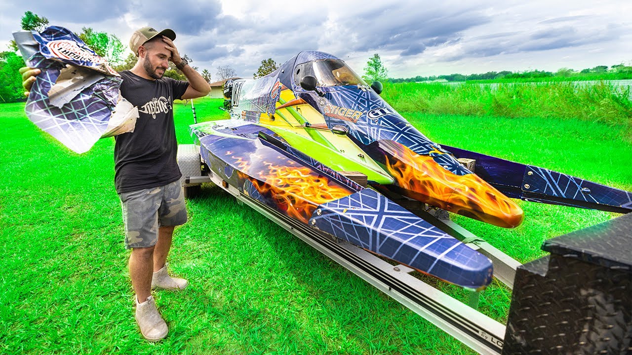 We Unfortunately DESTROYED THE F-1 RACE BOAT... (full of water)