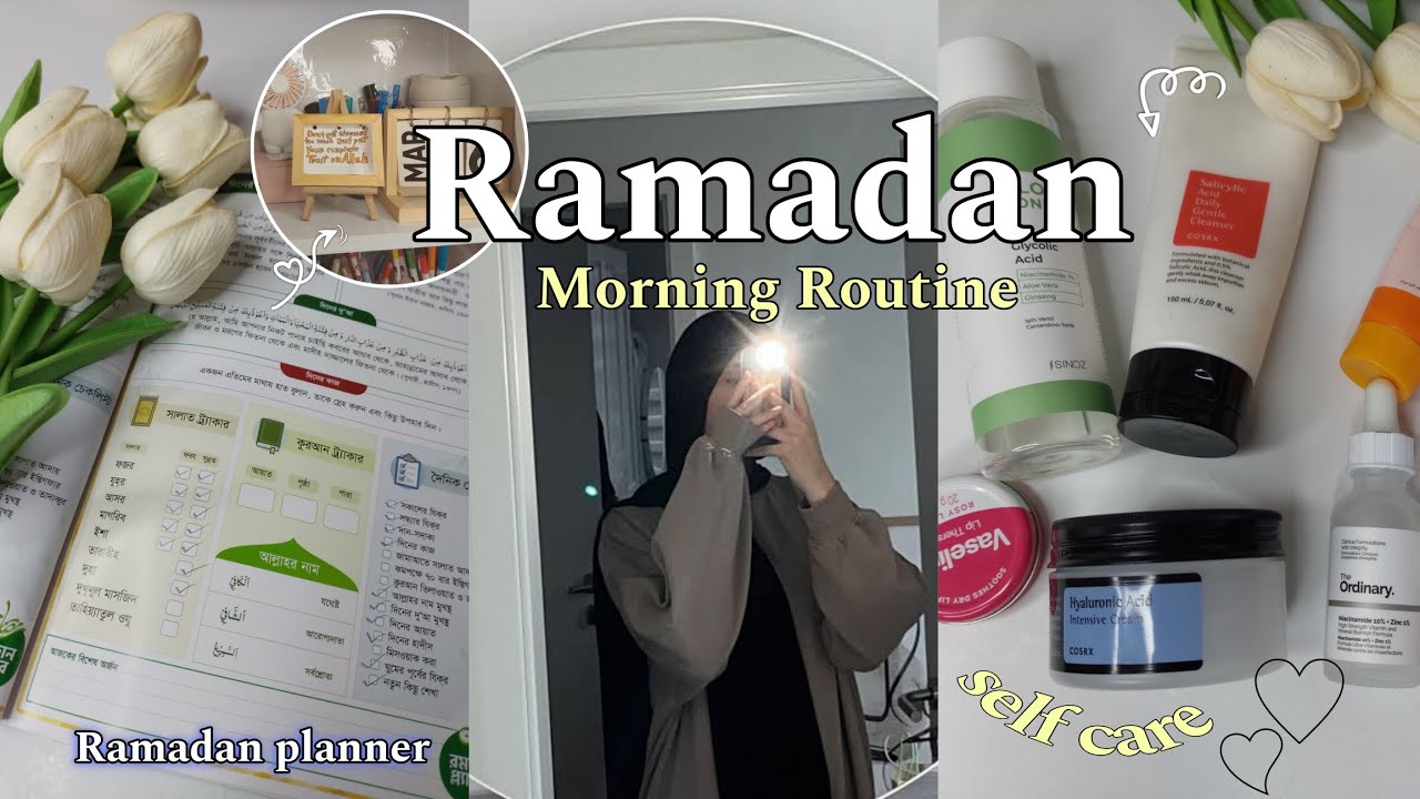 Morning Routine*⁠.⁠✧Ramadan vlog|Aesthetic🌷|Blog|Morning|Motivation|School|Diary|Note taking|Idea
