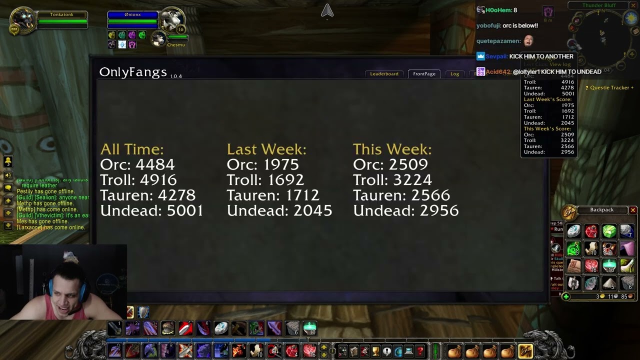 Tyler1 Plays WoW Hardcore - OnlyFangs - Day 8