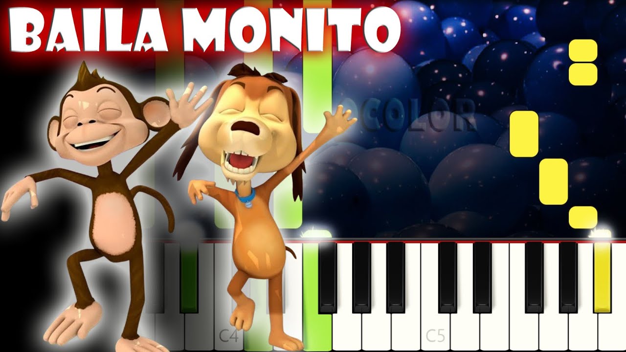 Baila Monito | Piano Cover | Tutorial | Karaoke