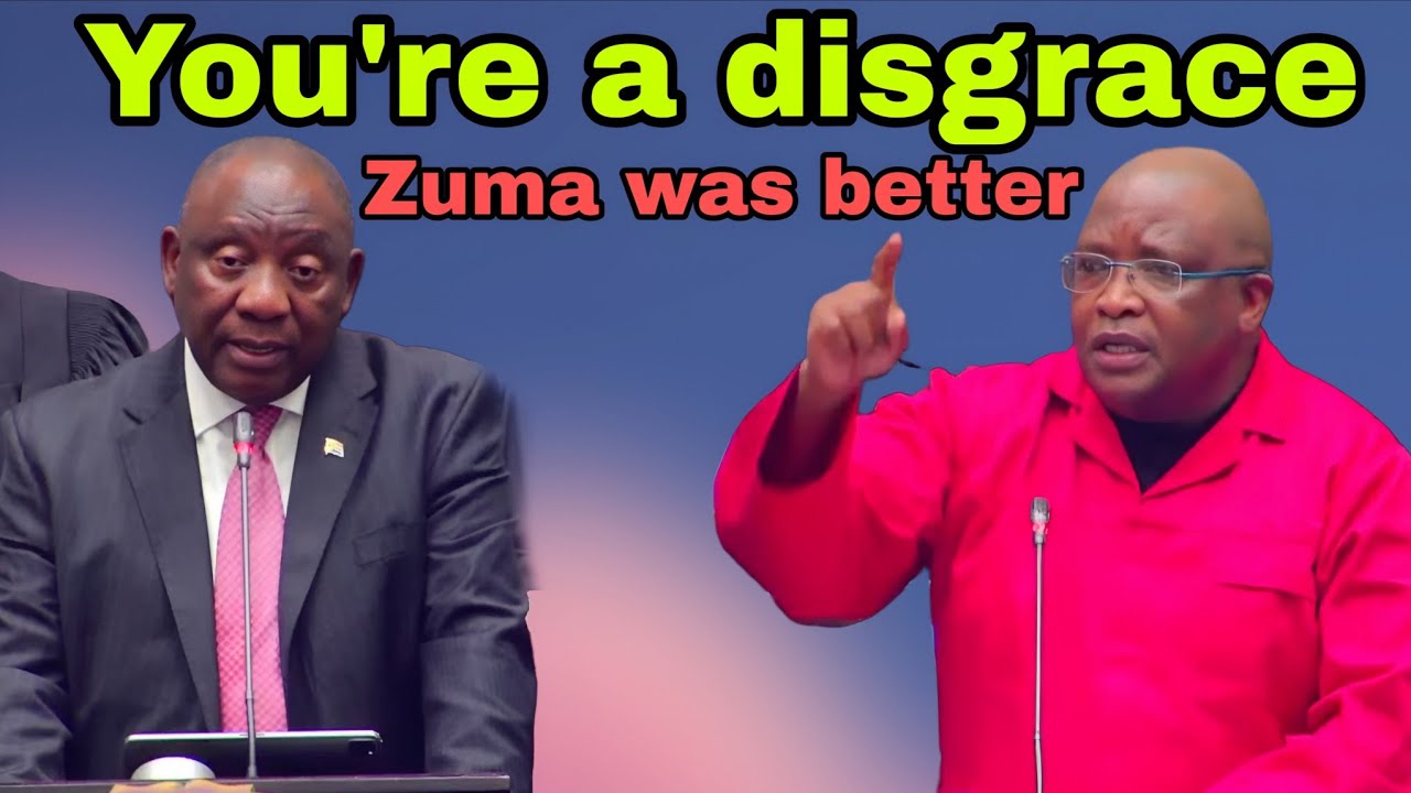 EFF Matiase: President Ramaphosa you're a disgrace. Zuma was better than you