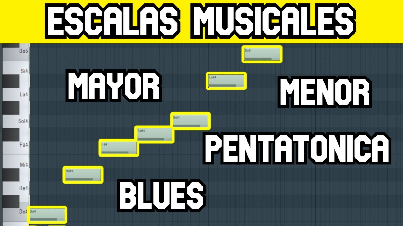 ESCALAS MUSICALES en FL Studio - Teoría Musical ( Aprende todas en 9 minutos ) | AngelMind