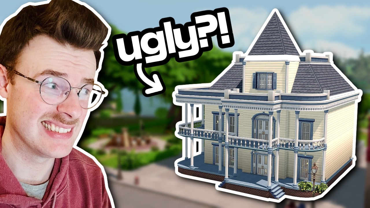 i fixed an UGLY base game library in The Sims 4 📚