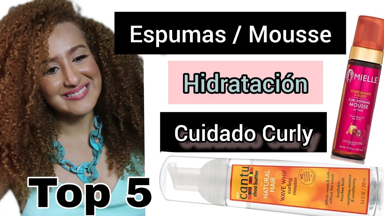 🌸LAS MEJORES ESPUMAS PARA PELO RIZADO (HIDRATANTES)¿CUÁL NECECESITAS?☑️