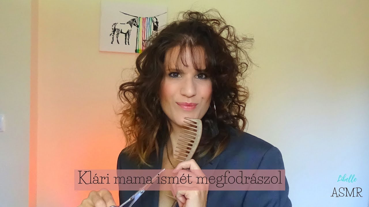 Magyar ASMR szerepjáték~💇‍♀️Klári mama rendbe teszi a karanténos hajvágásod😏suttogás, fésülés, vágás