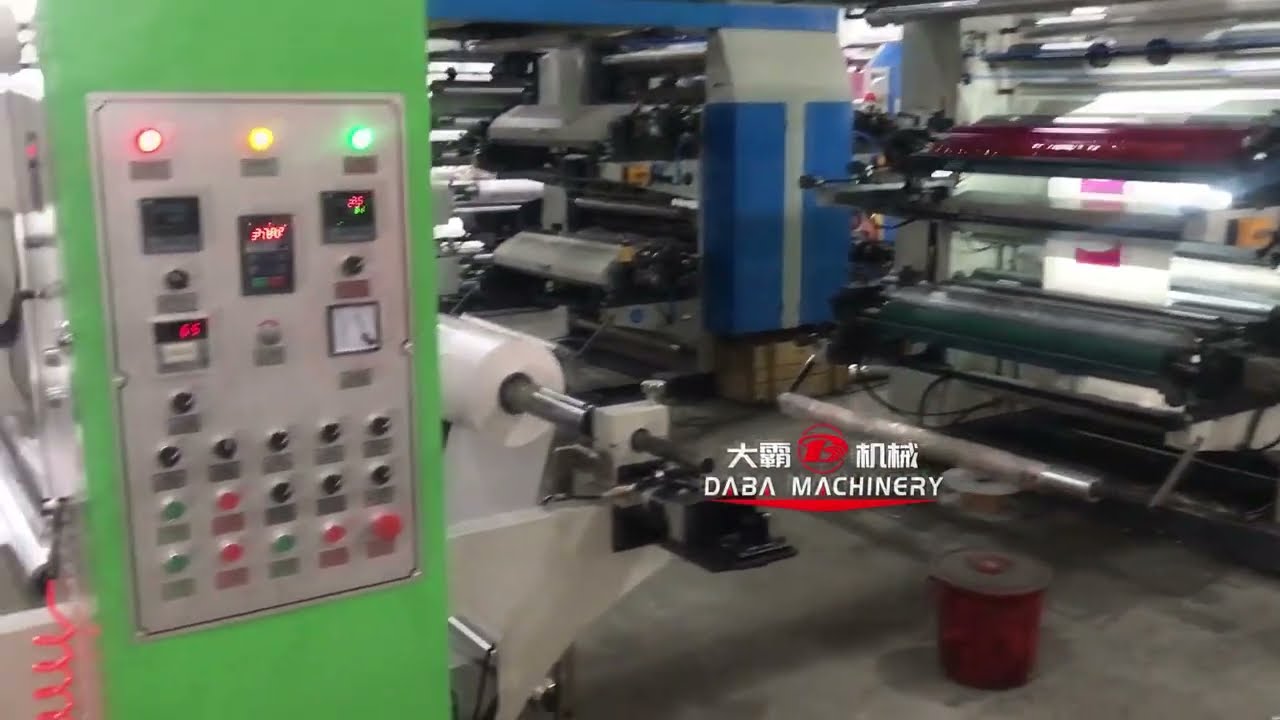 4 Colors Flexo Printing Machine for Plastic Bag