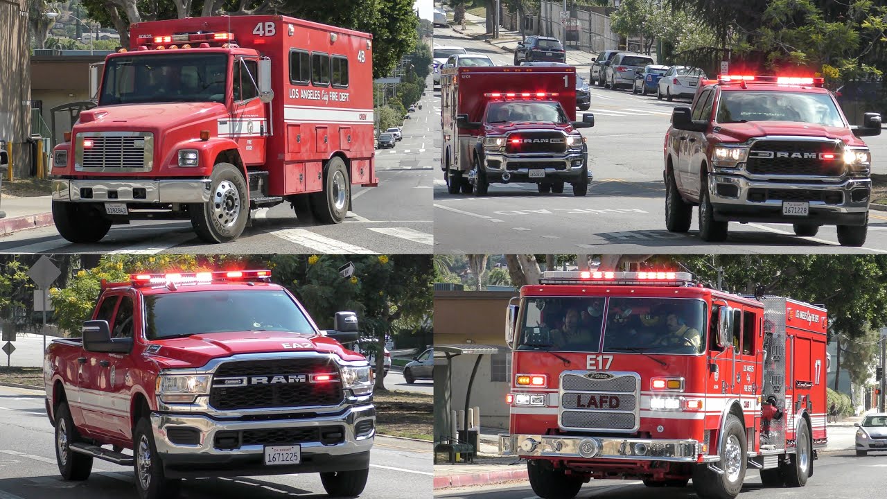 LAFD Units Responding to Brush Fire