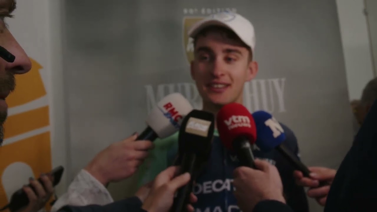 Paul Seixas - Interview &agrave; l'arriv&eacute;e - La Fl&egrave;che Wallonne 2026