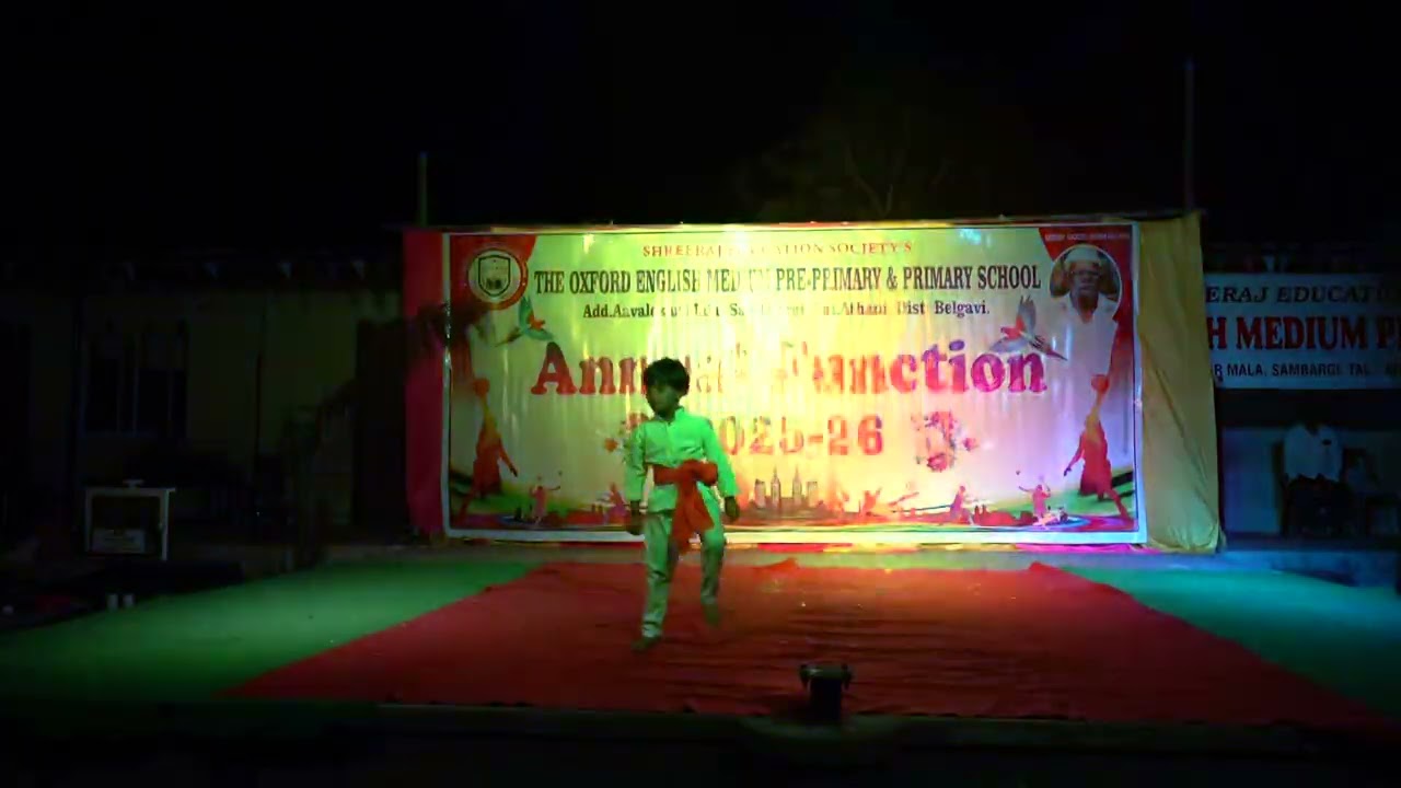 Annual day celebration in the Oxford English Medium school Sambaragi 