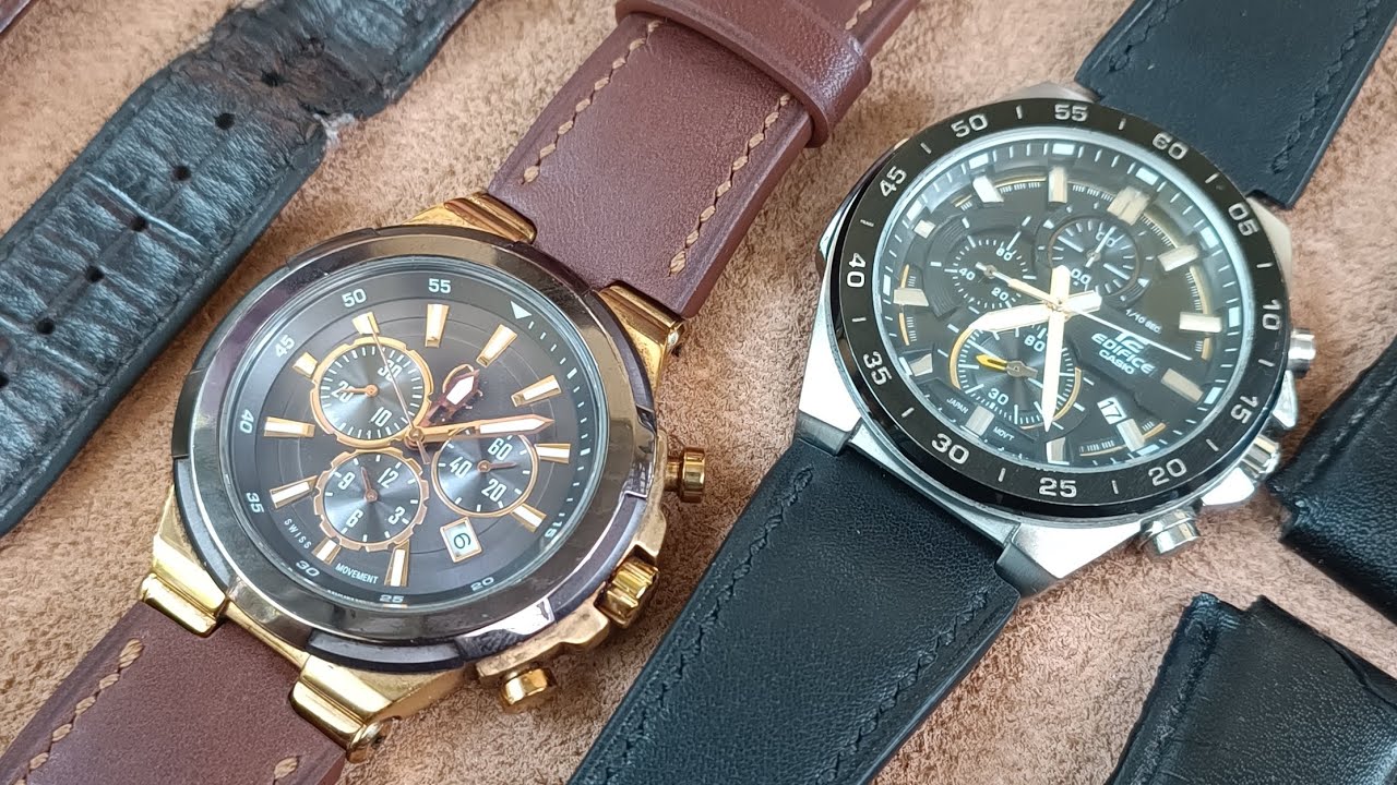 Tali strap jam tangan custom bahan kulit asli