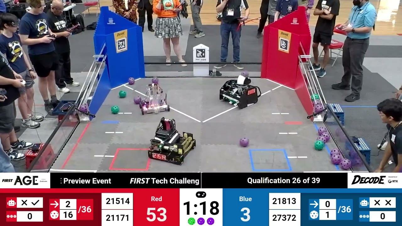 Qualification 26 - 2025 FTC FIRST Tech Challenge DECODE Preview Event