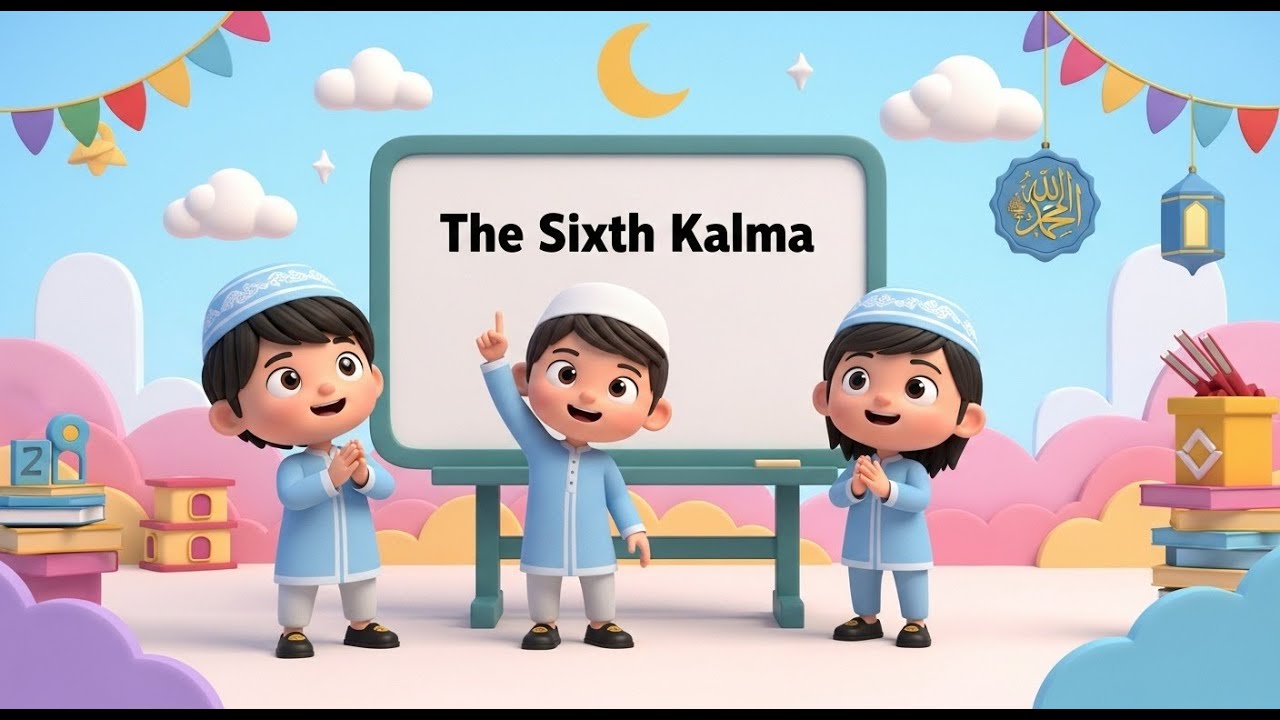 Complete Kalimas in Arabic with English for Kids | Learn with Tajweed & Meaning | 6 Kalimas of Islam