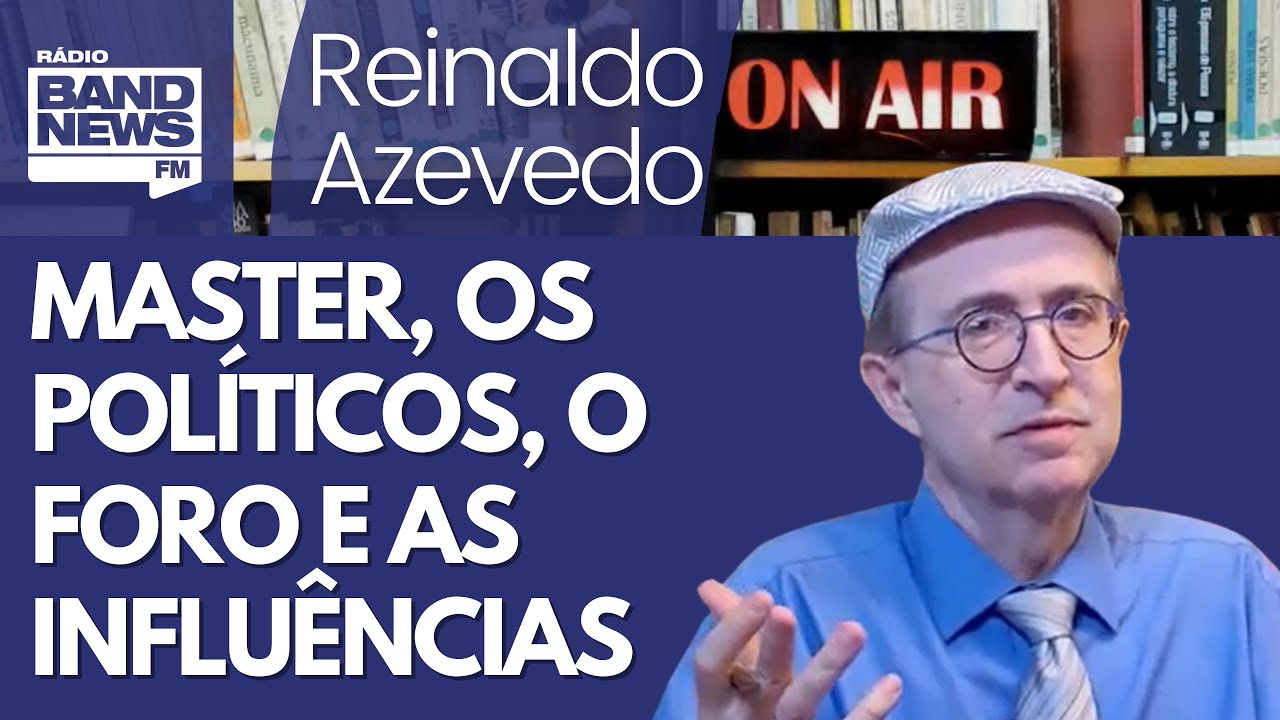 Reinaldo – Master, os políticos e o foro. Vorcaro: “Se sou tão influente, por que estou aqui?”
