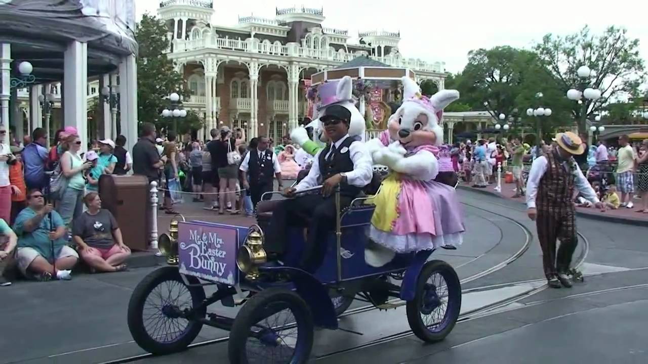 Happy Easter Parade Pre-Parade 2011 Magic Kingdom Walt Disney World - Two Locations