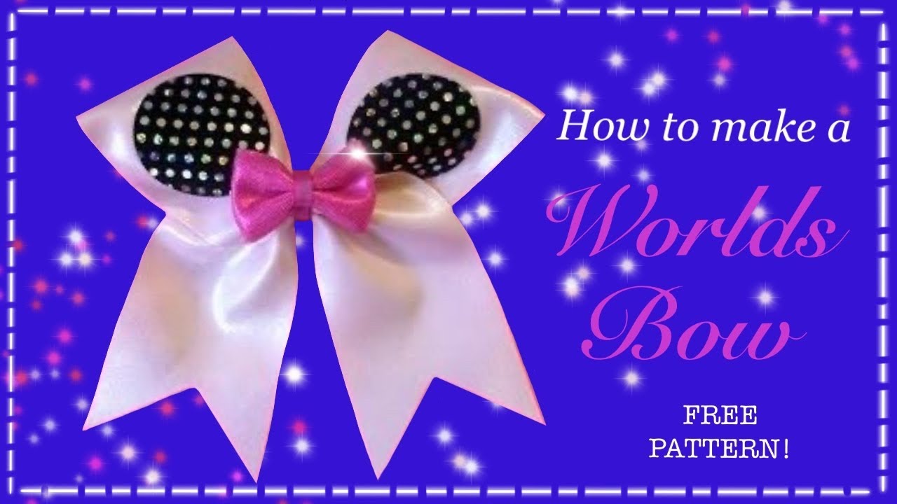 How to make a cheer bow 
