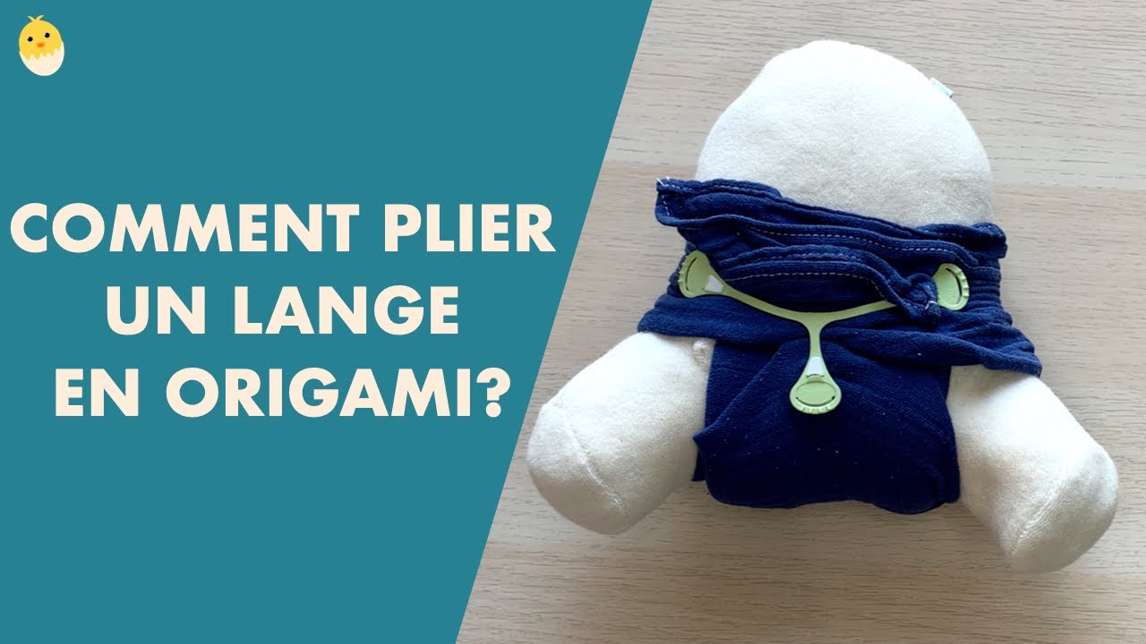 Comment plier un lange? (Tuto pliage origami) | COUCHES LAVABLES