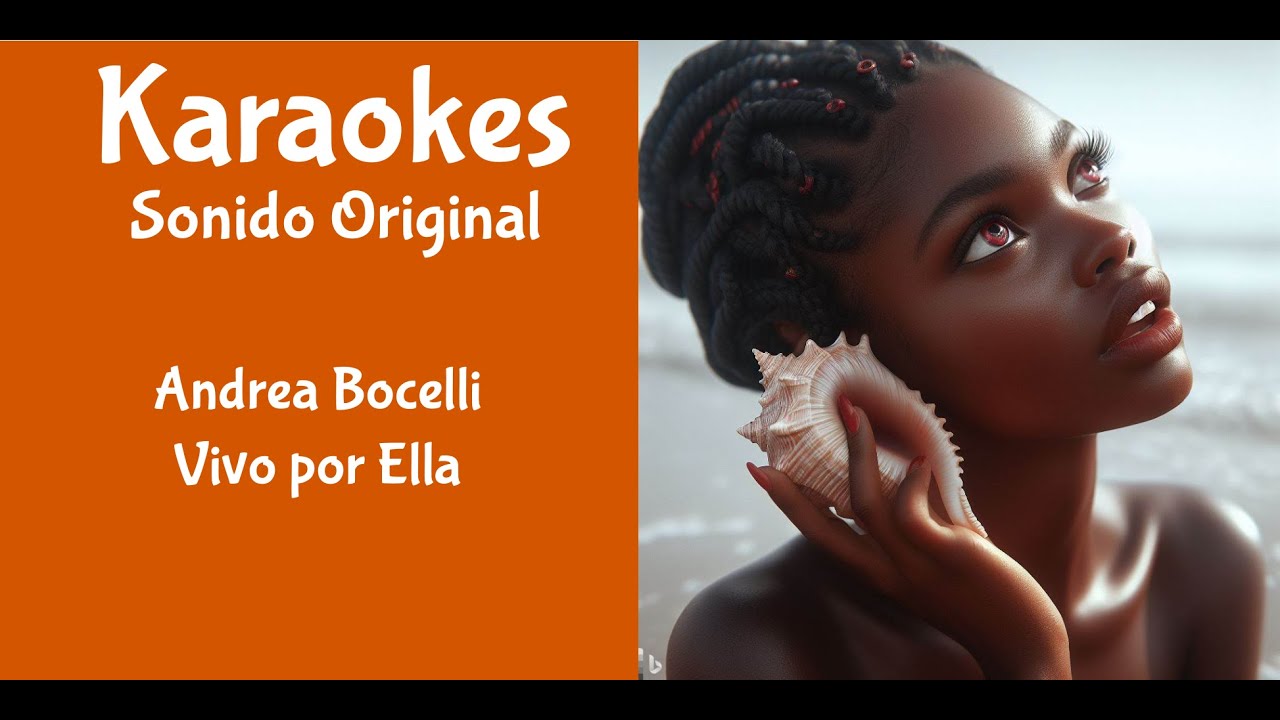 Andrea Bocelli   Vivo por ella   VOZ MARTA   Karaoke