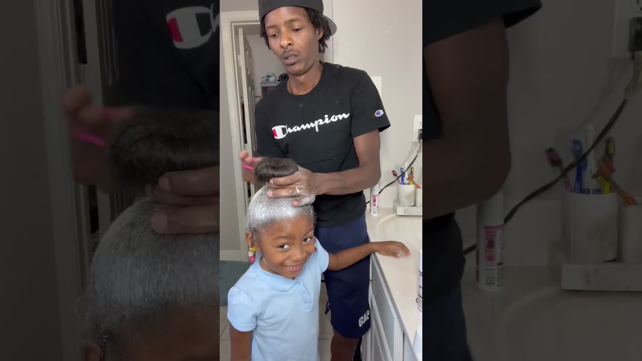 What a beautiful moment between daddy & daughter. Shel remember this forever 🥰 #crazyhairday