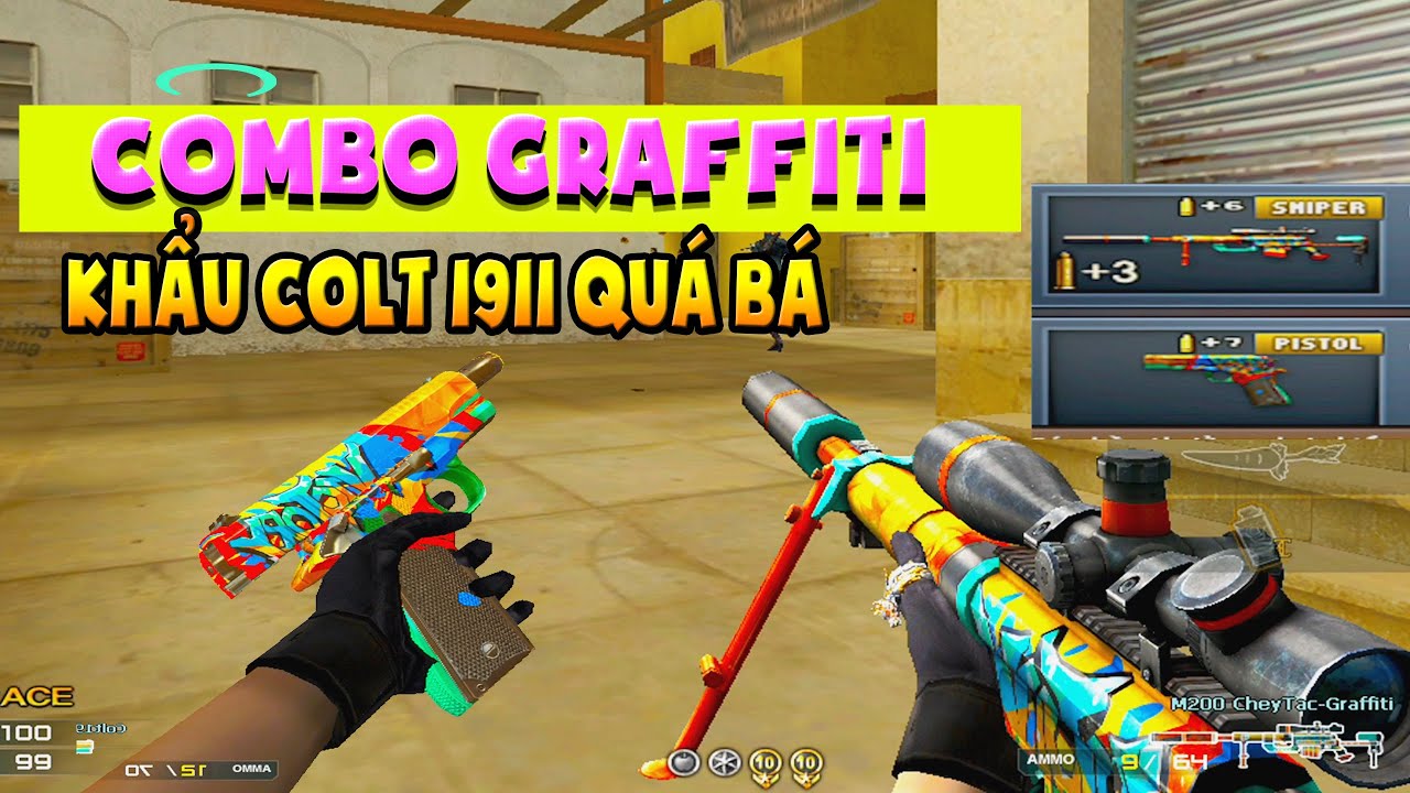 ► Bình luận Đột Kích - Combo M200 Graffiti - Khẩu Colt 1911 quá bá đạo - Tú Lê