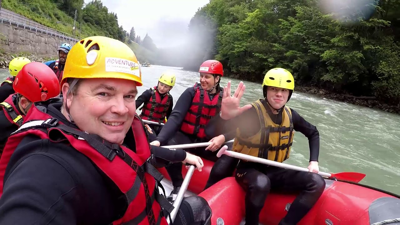 Rafting on the Salzach river!